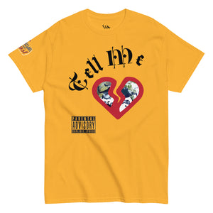 "Tell Me" cover art tee